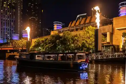 Rivière Yarra : 1,5 heure de croisière publique panoramique au coucher du soleil