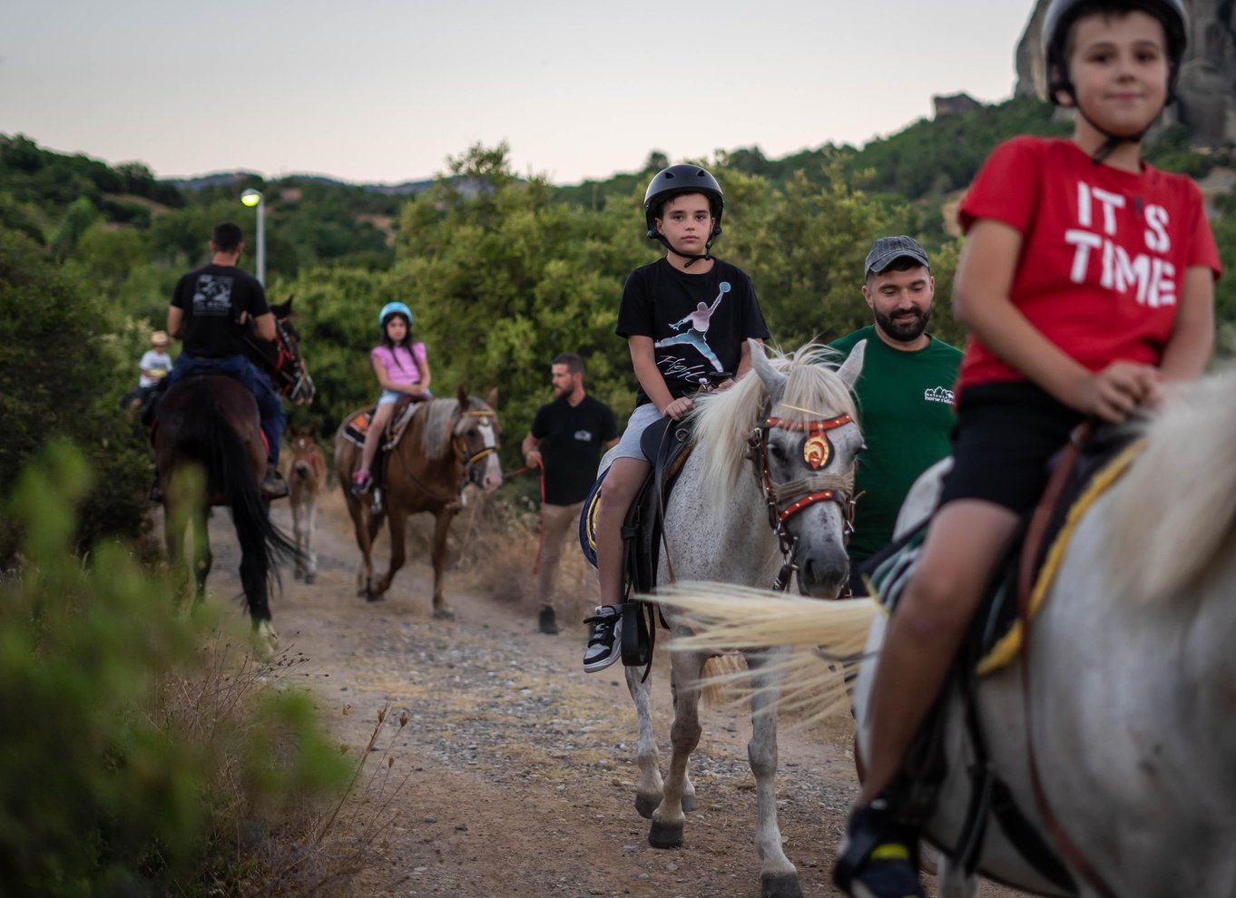 Kastraki: Ridning ved solnedgang i Meteora