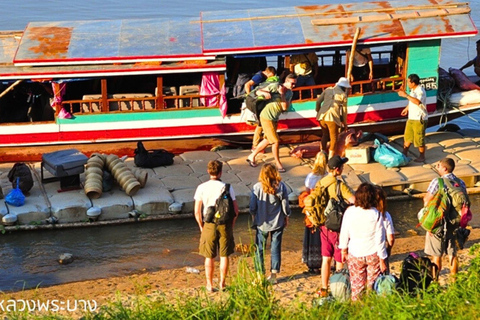 Depuis Luang Prabang : Bateau lent vers Huay Xai 2 jours, 1 nuit