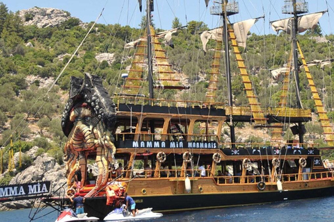 Marmaris: Pirate Boat Trip with Animation & Foam Party Pirate Boat Trip with Soft Drinks (No Transfer)