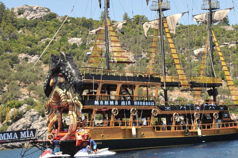 Marmaris: Pirate Boat Trip with Animation & Foam Party Pirate Boat Trip with Soft Drinks (No Transfer)