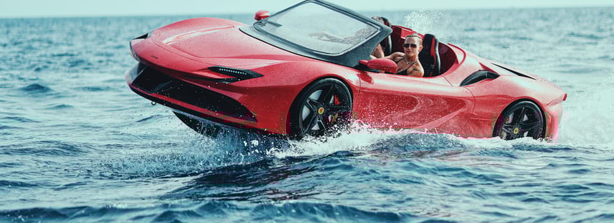 Excursion en JetCars - Voiture de sport SVJ ou SF90 Water à Ibiza