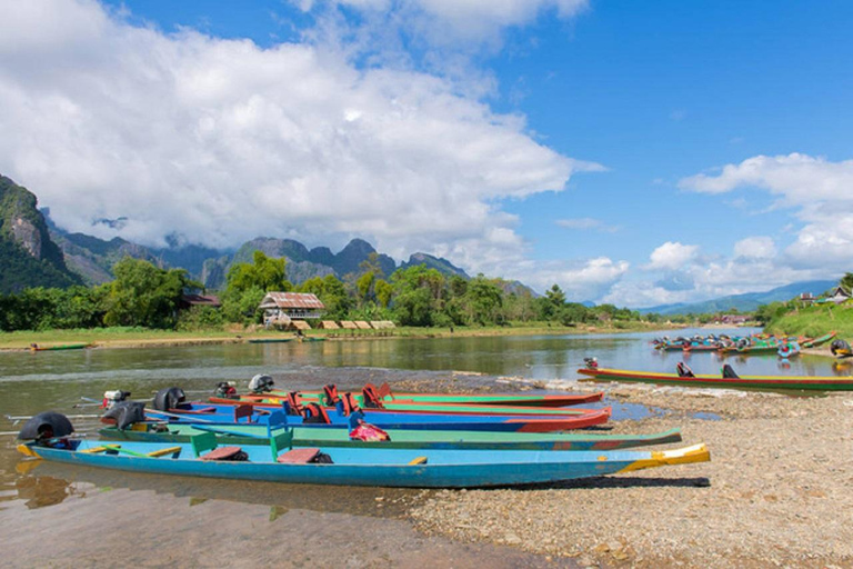 Vang Vieng: Mountain Top View, Lagoon 3 & Boat Cruise