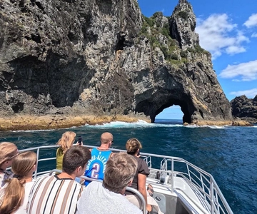 From Paihia: Scenic Cruise with Roberton Island Stopover