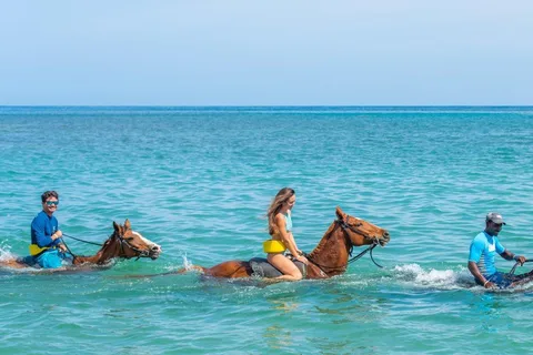 Montego Bay & Negril: Ocean Bamboo Rafting, Zip & Horseback