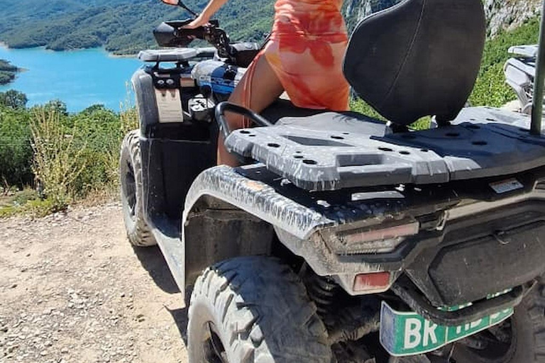 Tirana: Off-Road ATV Adventure to Bovilla Canyon & Viewpoint Bovilla Lake – Single Ride (1 People / 1 Quad Bike)
