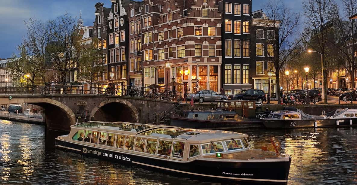Evening Cruise with Panorama Glass Rooftop — a boat tour from Amsterdam, Netherlands