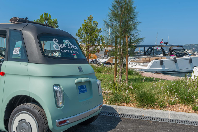 Antibes: Tour in a 100% electric Fiat Topolino 1-hour Discovery Tour in a Fiat Topolino