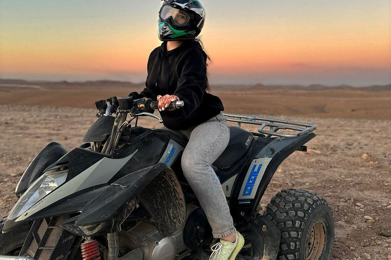 Marrakech: Agafay Desert Quad Biking Tour with Dinner &amp; Show