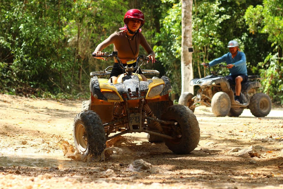Solo ATV 4 Ziplines und Mittagessen mit Transport - Hizvo
