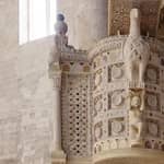 Bitonto: ingresso alla ConCattedrale e lo splendido ambone medioevale