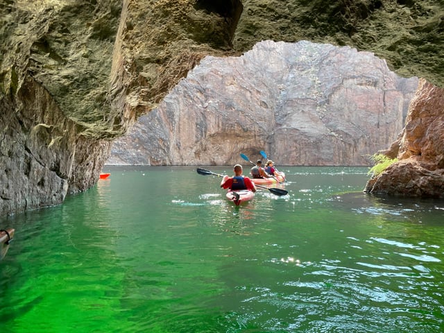From Las Vegas: Emerald Cave Guided Kayaking Tour