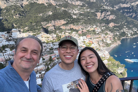 Positano: Private Transfer from Naples Stop Pompeii Option 2 NO Stop Pompei