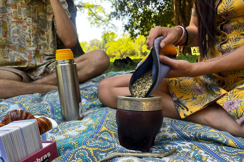 Sharing mate and all its secrets: a picnic at the Parque Gral San Martín