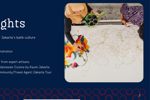 Jakarta: Batik-Workshop mit lokalem DesignerJakarta: Batik-Workshop mit einem Designer aus der Gegend