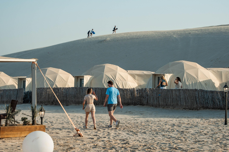 Doha: Full day Overnight & Day pass in Pvt Desert Beach Camp Doha: Full day Dune Bashing with a meal in Desert Beach Camp