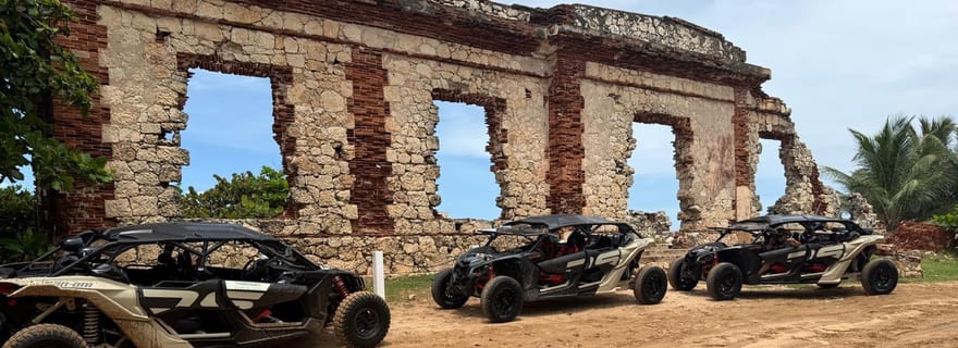Porto Rico : aventure de 2 heures en UTV vers les ruines, plage d'Aguadilla