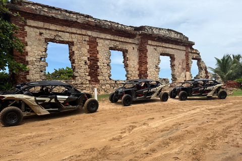 Puerto Rico: 2-Hour UTV Adventure to Ruins, Aguadilla Beach 4 Person Convoy Style