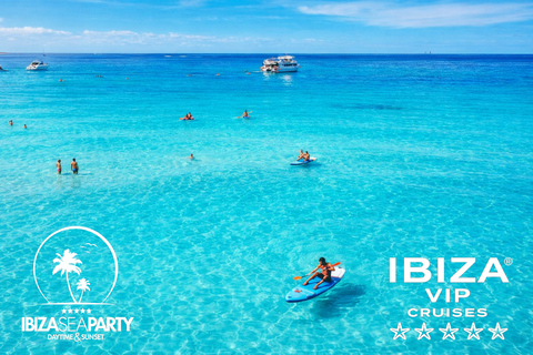 Ibiza: Formentera VIP Boat Paella, BBQ, OpenBar, DJ & Sunset BASIC TICKET with 5h Open Bar & Breakfast