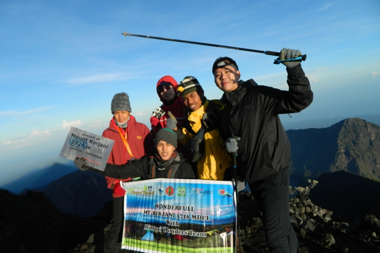 3D2N Trekking Mt Rinjani naar top, meer, warmwaterbron