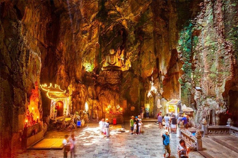 MONTAGNES DE MARBRE - MONTAGNE DES SINGES - GROTTE D&#039;AM PHU AU COUCHER DU SOLEILVisite partagée de l&#039;après-midi