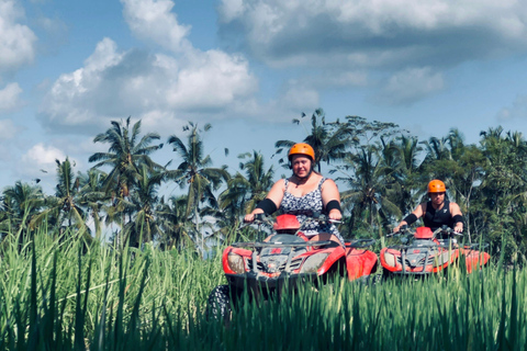 Ubud: ATV Quad Biking, Temple & Tibumana Waterfall Tour Tandem Ride ATV, Temple & Waterfall Tour