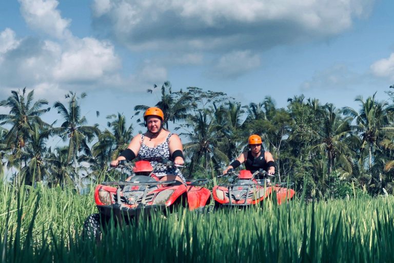 Ubud: ATV Quad Biking, Temple & Tibumana Waterfall Tour Tandem Ride ATV, Temple & Waterfall Tour