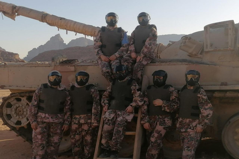 Wadi Rum: Desert Paintball, Jeep Ride, and Scenic Views
