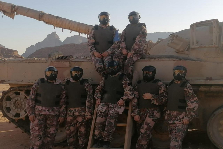 Wadi Rum: Desert Paintball, Jeep Ride, and Scenic Views