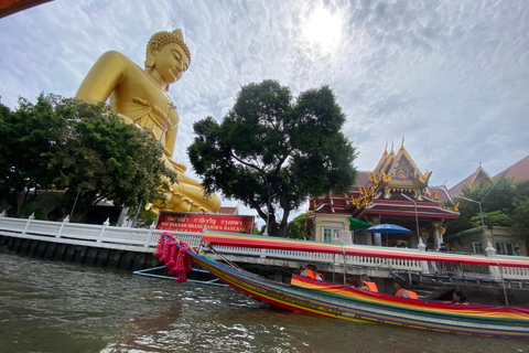 Bangkok: Private Tour to Giant Buddha & Longtail Boat