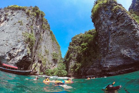 Krabi : tour en bateau privé à longue queue des 4 îlesDemi-journée d'excursion privée en bateau à longue queue