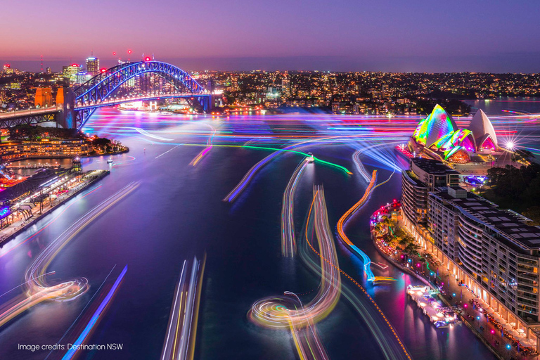 Sydney: Vivid Sydney Festival Sightseeing Cruise Sydney: Vivid Sydney Festival Sightseeing Cruise - 9:45pm