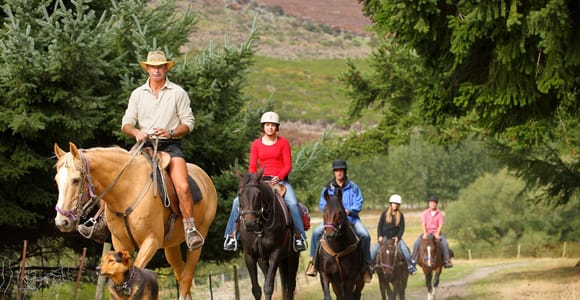 Queenstown: Walter Peak Horse Trek & Queenstown Lake Cruise