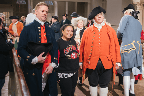 Boston Tea Party Reenactment at Old South Meeting House