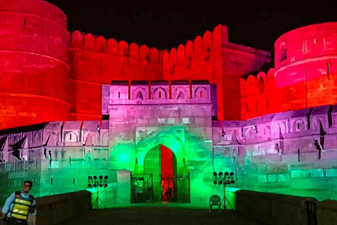Agra: Evening Agra Fort Light and Sound Show Guided Tour