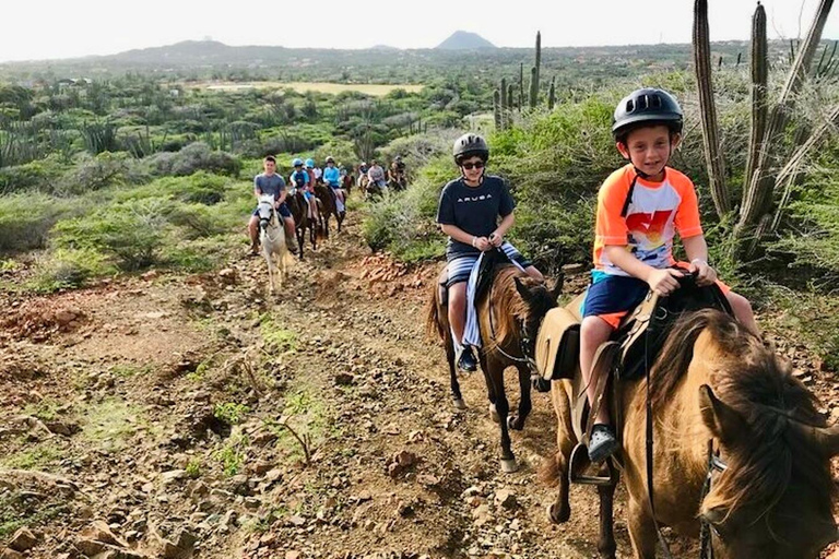 Aruba: Rancho Loco Natural Pool Horseback Tour thru Arikok Aruba: Rancho Loco Natural Pool Excursion