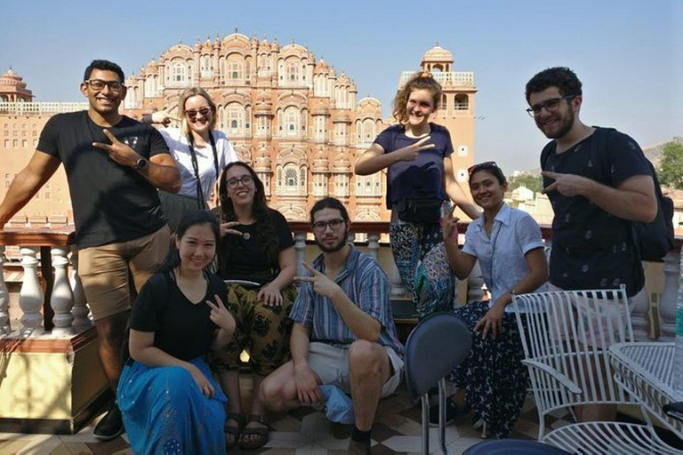 Tour guidato della città rosa di Jaipur, patrimonio culturale e culturale, a piediSessione serale con l&#039;esperto della città