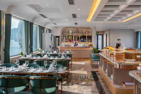 Depuis le port : la meilleure excursion dans la baie d&#039;Along sur le bateau de croisière 5 étoiles LeonaDepuis le port : la meilleure excursion dans la baie d&#039;Along sur le Leona