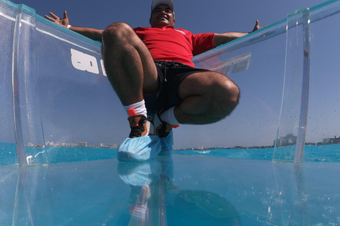 Cancun: Tour in barca trasparente con birra e acqua in bottigliaTour regolare