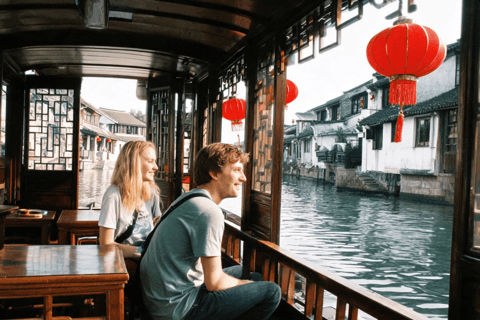 From Shanghai: Zhujiajiao Water Town Day Trip with Boat Ride