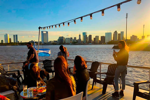 布宜诺斯艾利斯：含开放式酒吧的拉普拉塔河日落巡游1 小时游览