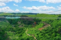 Diamond Bridge ,, Glazen brug en de canyon van Tsalka 