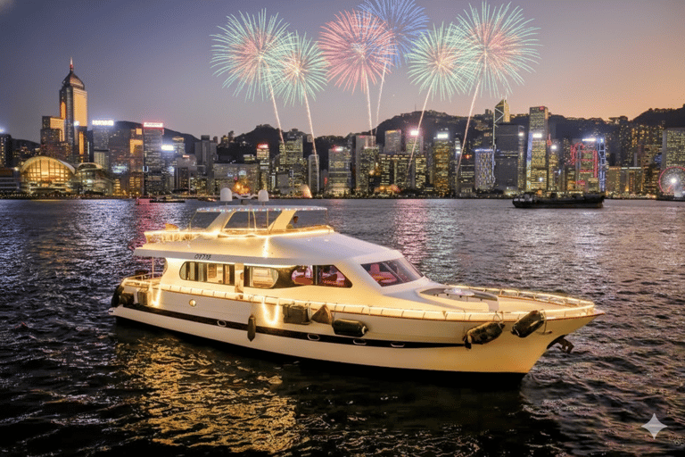 HK: Lunar New Year Fireworks Cruise with Unlimited Drinks