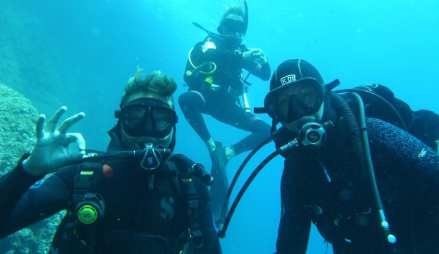 Alghero: diving baptism