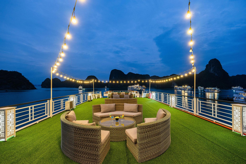 Amanda Pearl Cruise - Ha Long & Lan Ha Bay Multi-Day Cruise Departing at Ha Long (Check-in at 11:00 AM)
