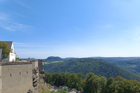 From Dresden: Table mountains Lilienstein & Königstein tour