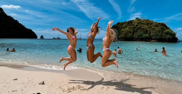 Krabi: 4 Islands by Speedboat with Lunch & Snorkeling