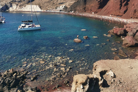 Santorini: Akrotiri-opgraving, Megalochori en stranden-tour