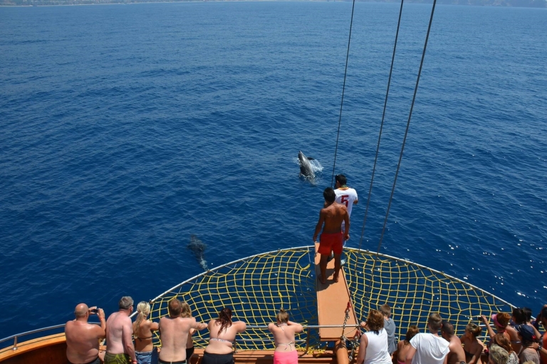 Alanya: Catamaran Boat Trip with Sunbathing and Swimming Transfer from Alanya Hotels