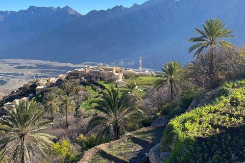 Całodniowa wycieczka do Wadi Abyadh-Wekan Village-Nakhal Fort-Hot Spring